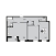 2-комнатная, 81.9 м², жилая: 80.5 м², кухня: 25.8 м²
