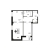 2-комнатная, 62.3 м², жилая: 60.8 м², кухня: 12.4 м²