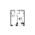1-комнатная, 39.9 м², жилая: 38.5 м², кухня: 17.2 м²